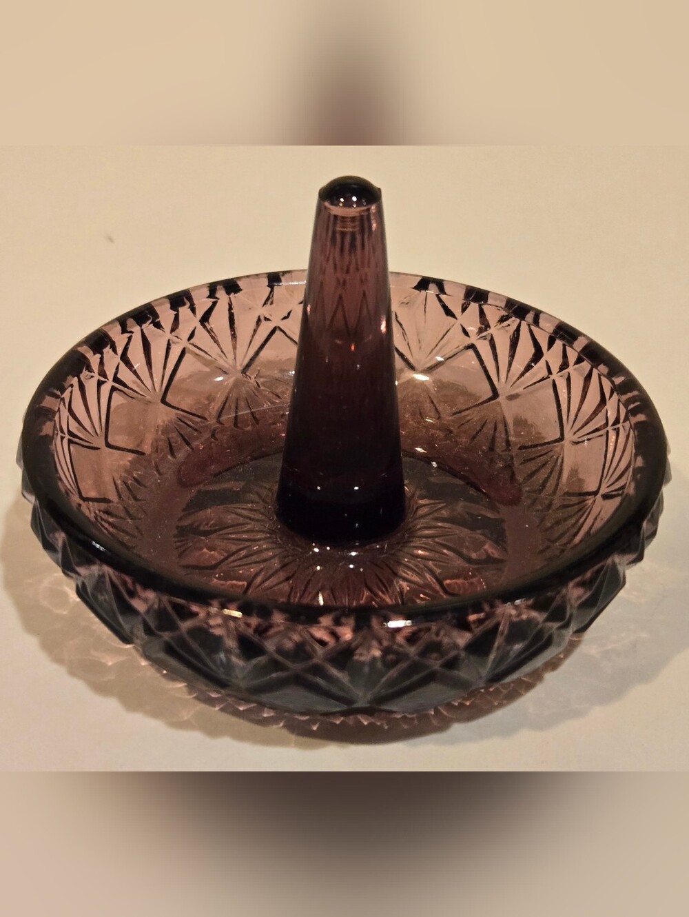 Fenton Pink Ring Holder Dish